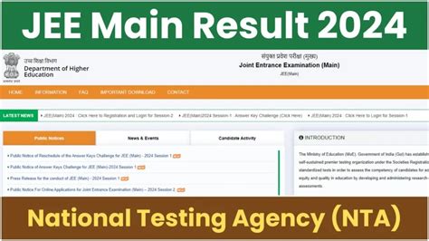 jee mains 2024 result nta link